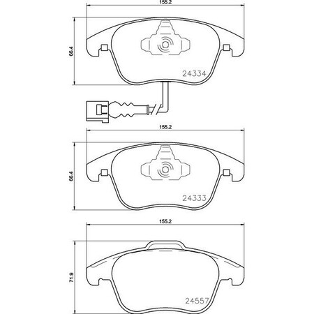 Pagid Brakes Brake Pad Set Disc Brake, 355020321 355020321